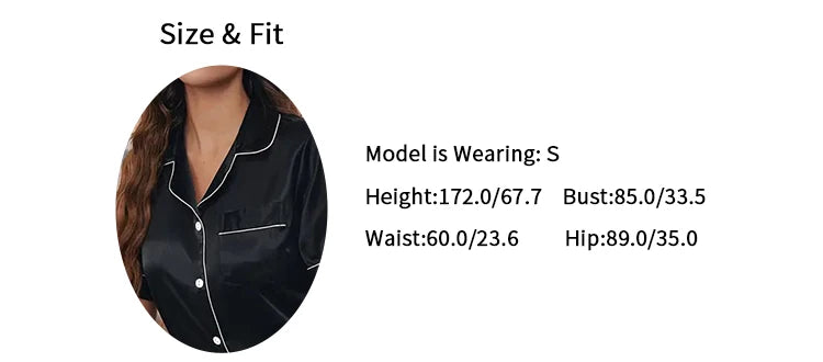 Women's Pajamas Set Satin