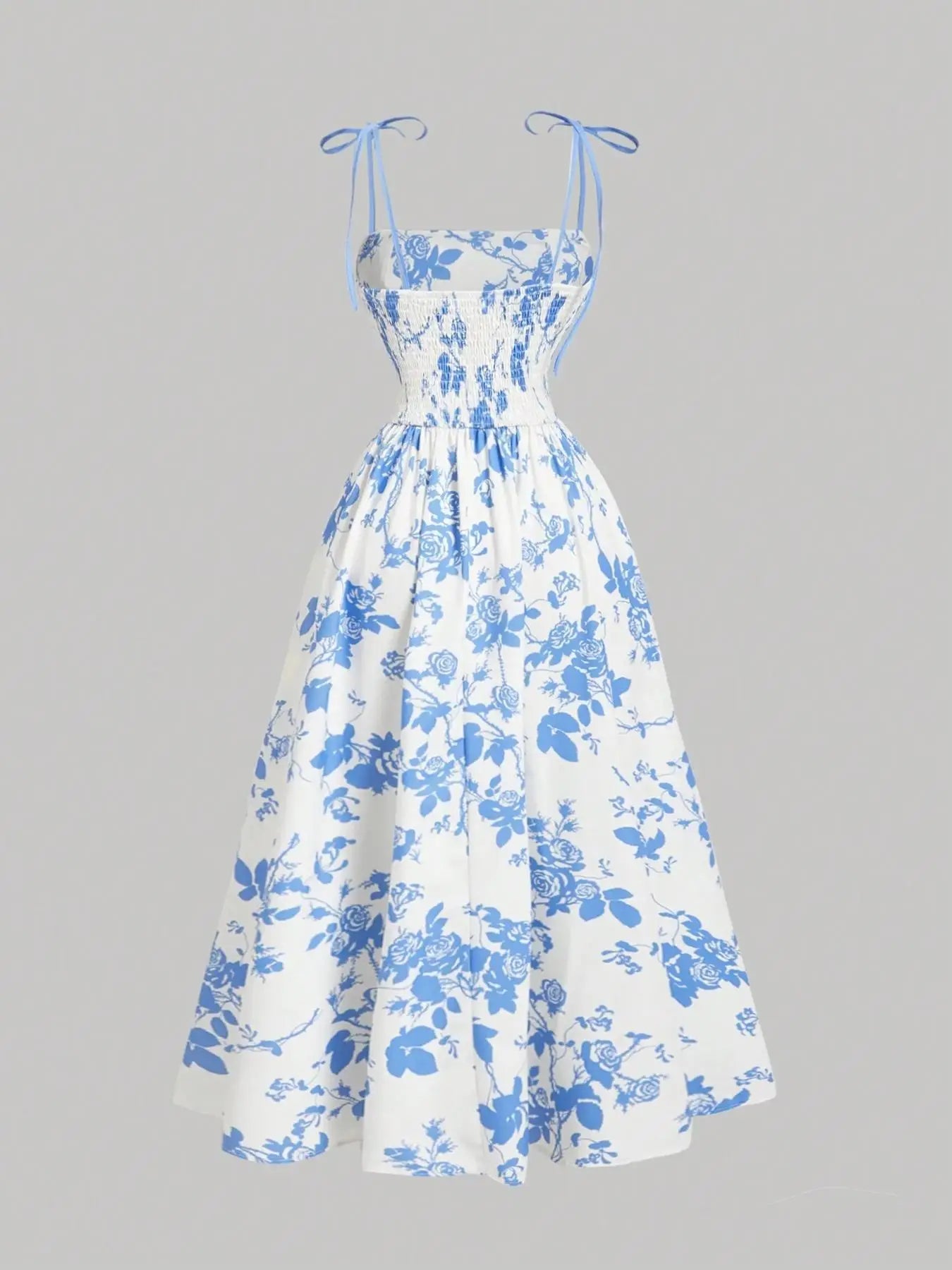 New Women's Flower Print  Sundress Spring Dress