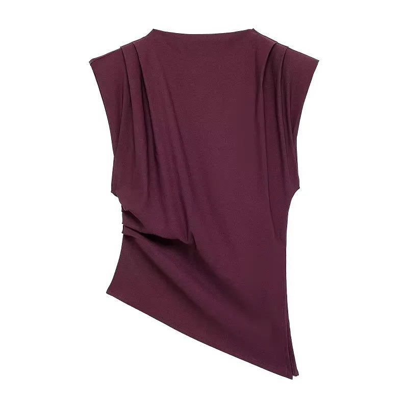 2025 Summer Asymmetric Tank Women
