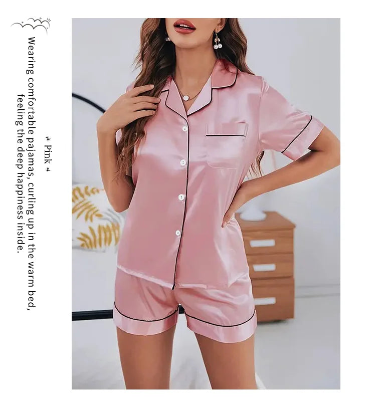 Women's Pajamas Set Satin