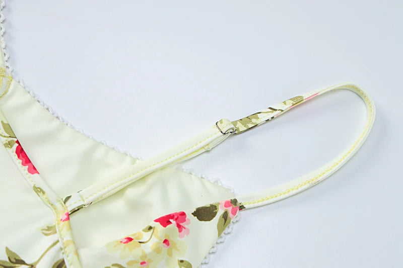 Floral Print Sleeveless Backless Bodycon  Dresses