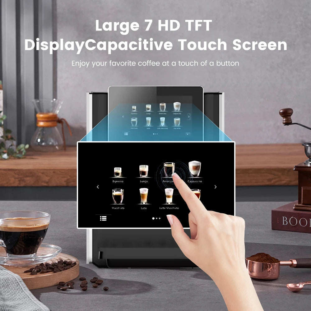 Automatic Espresso Machine with Milk Frother,  11 Flavors