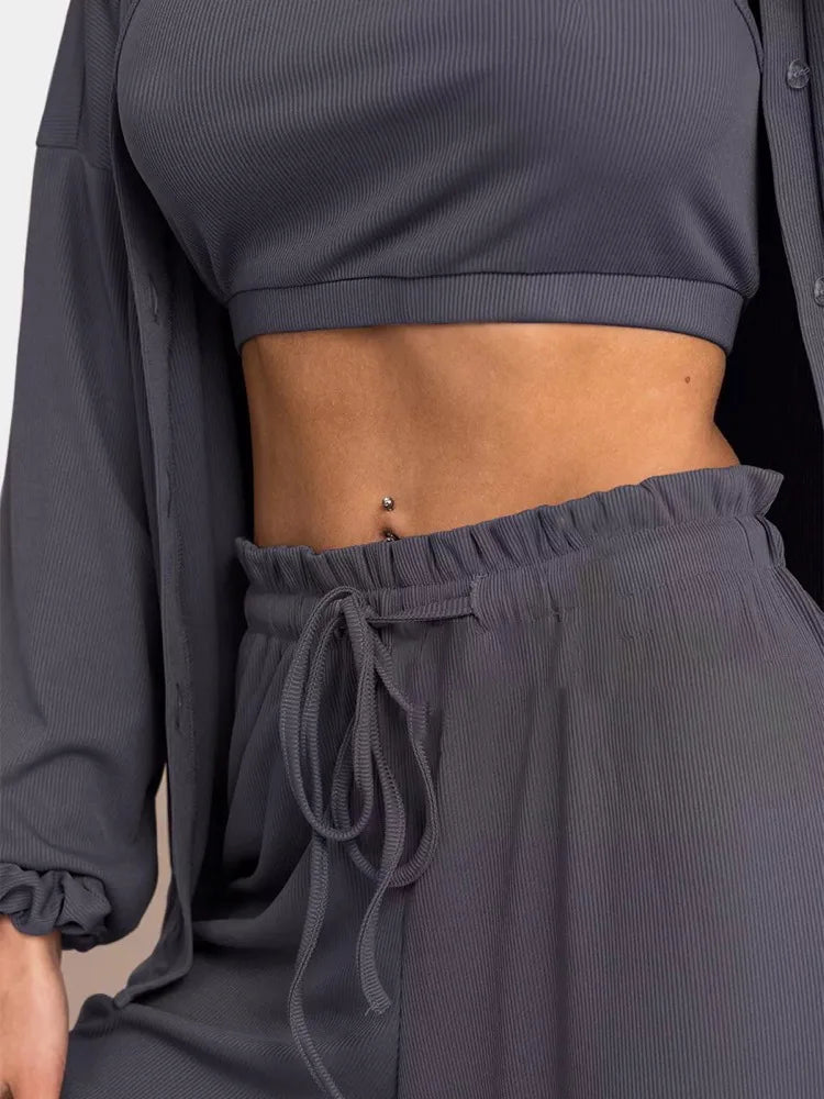 n 3 Piece Casual Homewear  Lady's Loungewear Soft