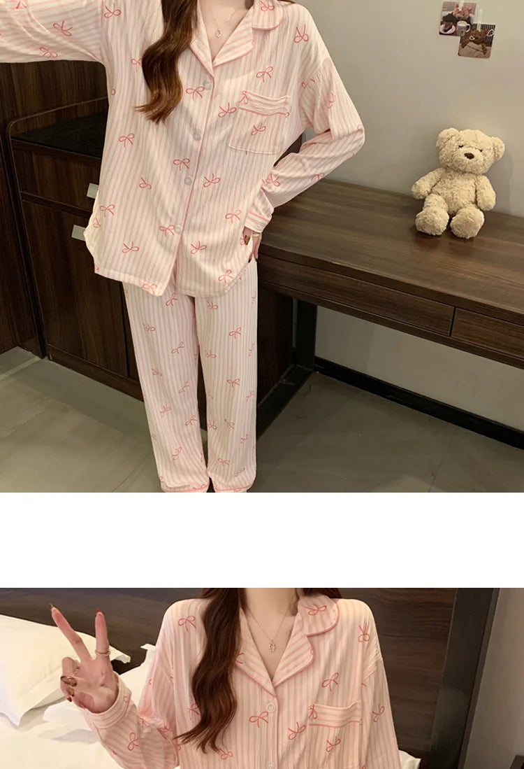 Striped Nightwear Women