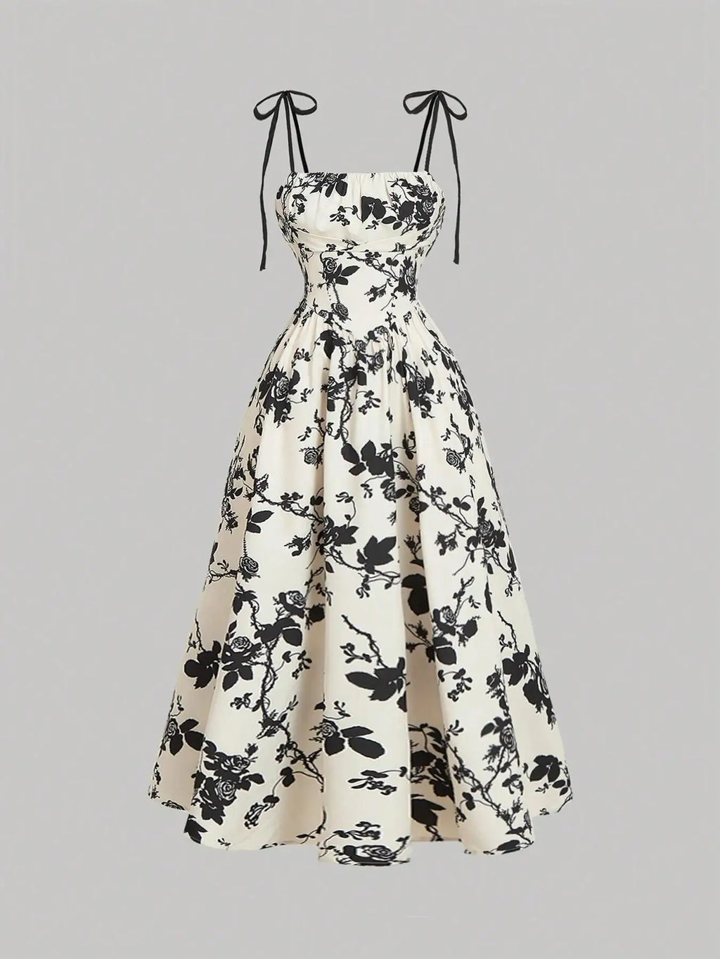 New Women's Flower Print  Sundress Spring Dress