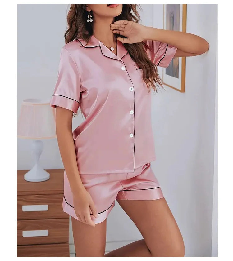 Women's Pajamas Set Satin