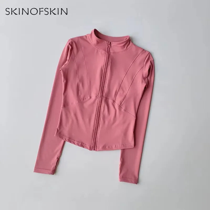 Outdoor Sports Long Sleeved Women Slim Yoga Clothes