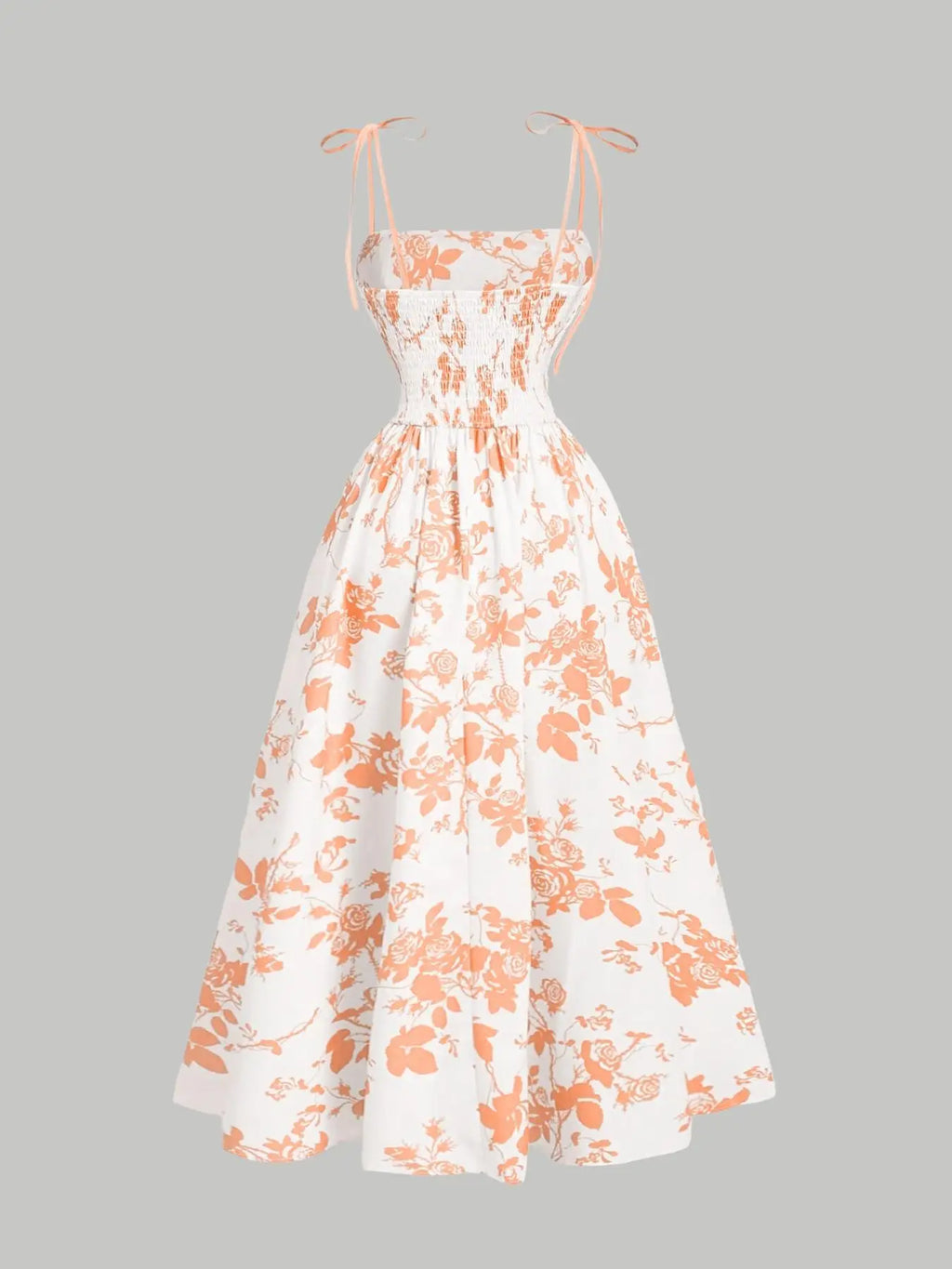 New Women's Flower Print  Sundress Spring Dress