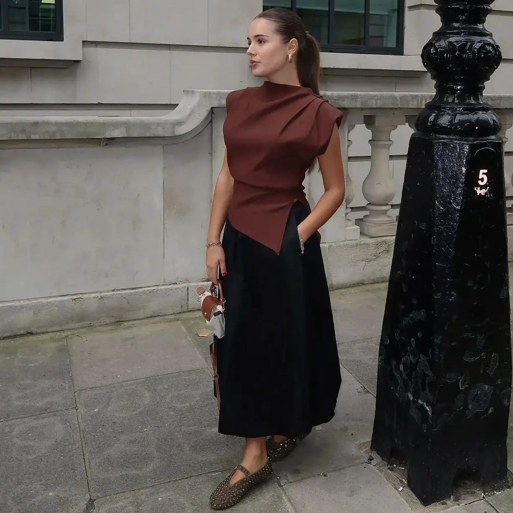 2025 Summer Asymmetric Tank Women