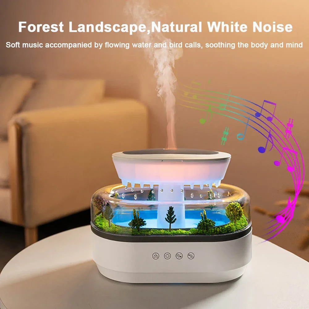 Aroma Humidifier Raindrop Air Humidifier with Noise Music