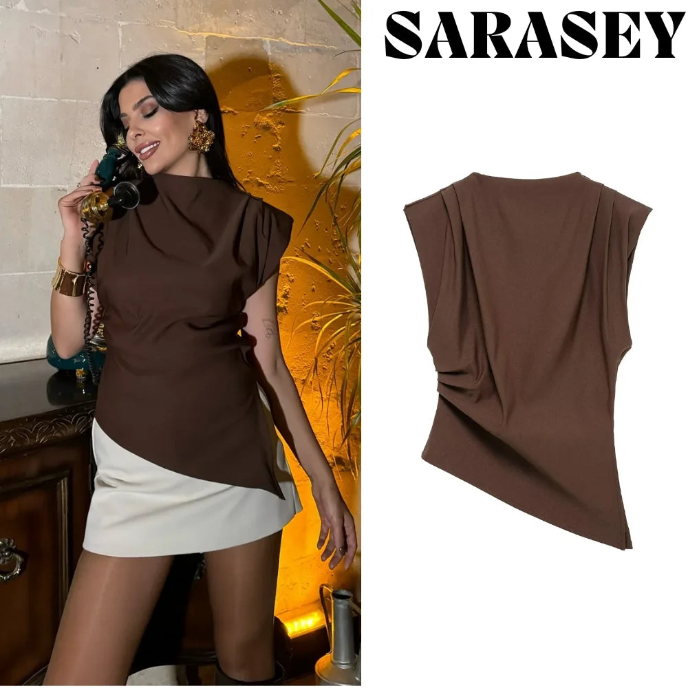 2025 Summer Asymmetric Tank Women