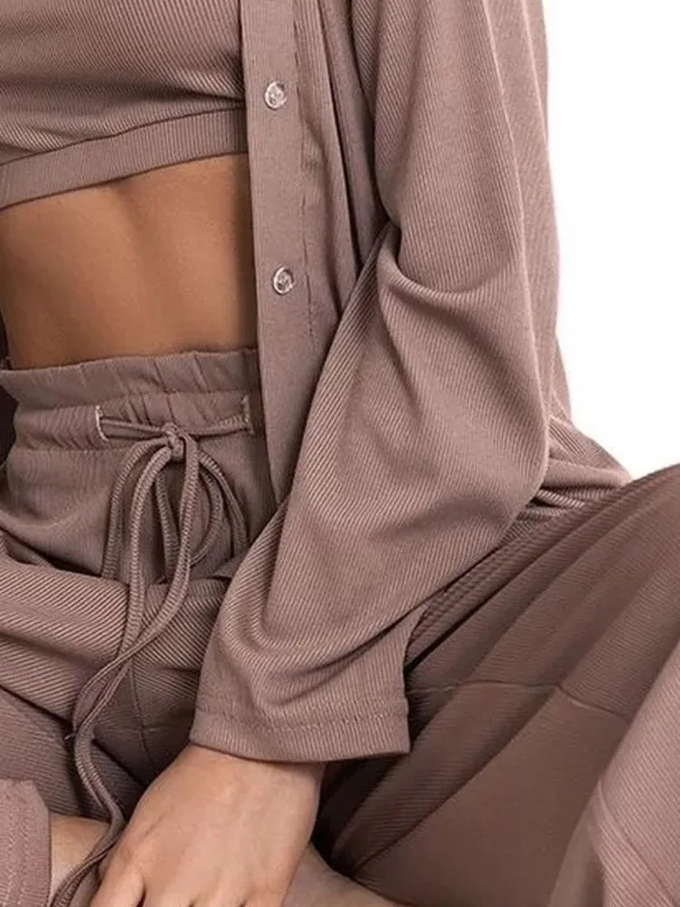 n 3 Piece Casual Homewear  Lady's Loungewear Soft