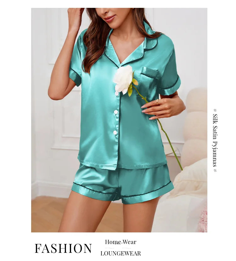 Women's Pajamas Set Satin