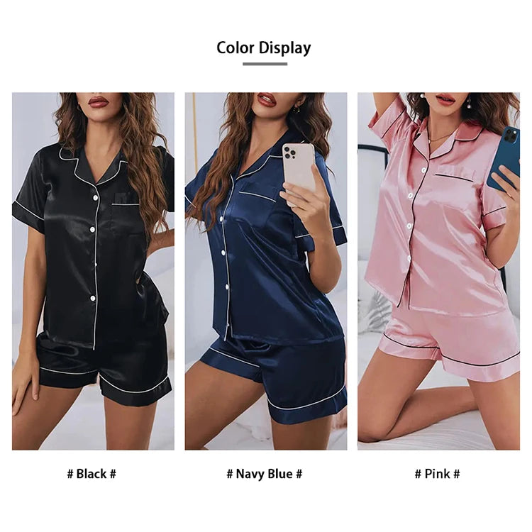 Women's Pajamas Set Satin