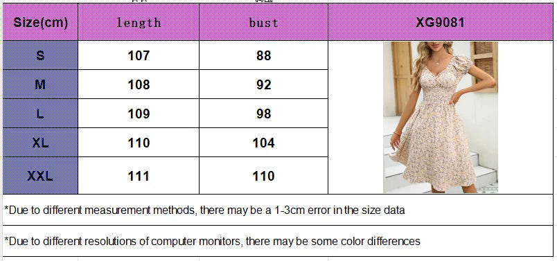 Vintage floral dress with fluffy cuffs