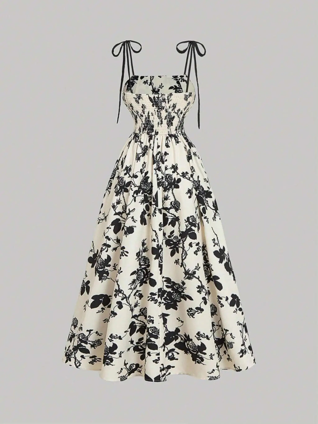 New Women's Flower Print  Sundress Spring Dress