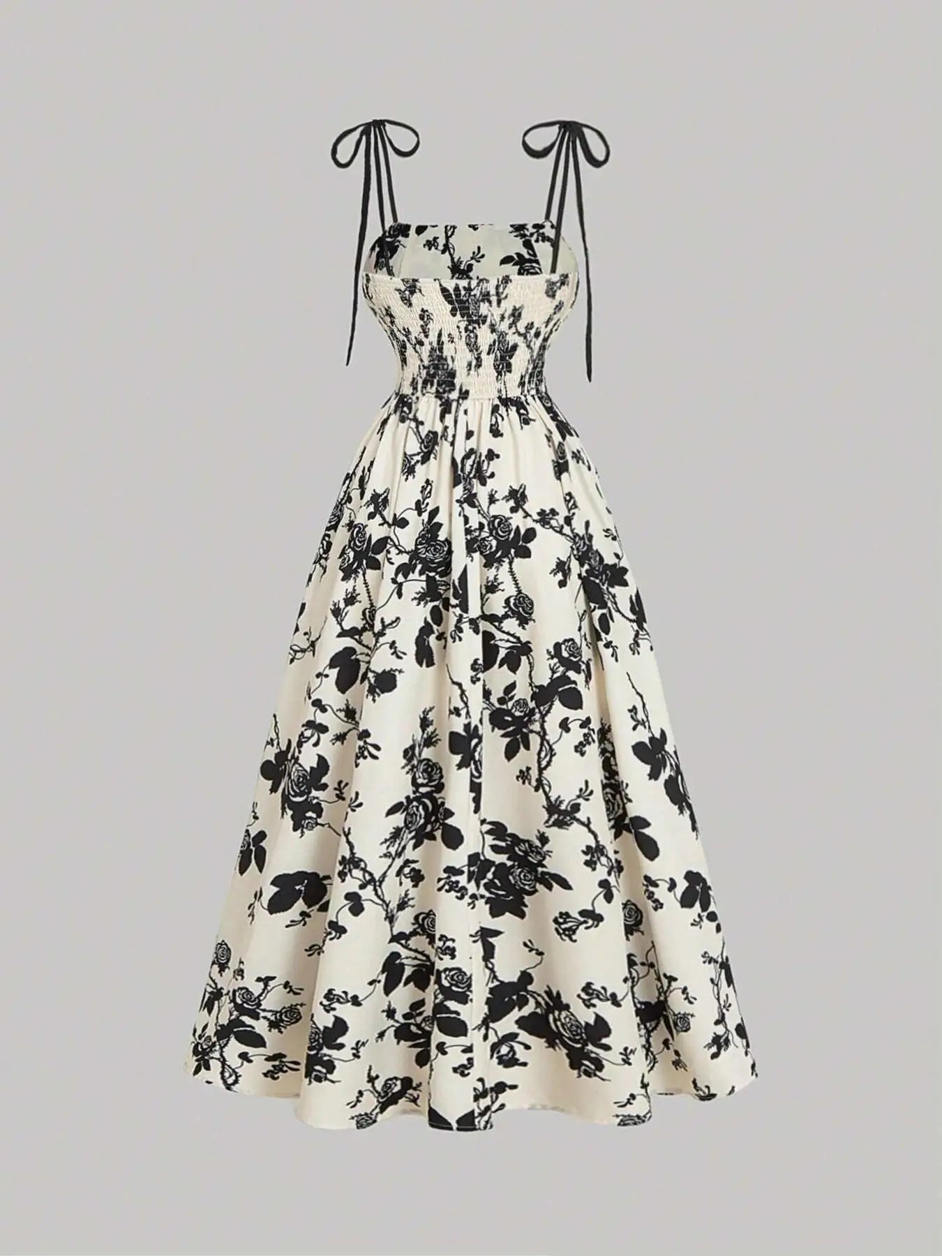 New Women's Flower Print  Sundress Spring Dress