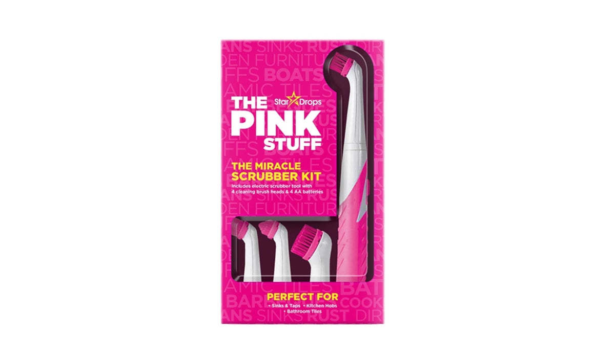The Pink Stuff - Stardrops - The Miracle Scrubber Kit - 4 Cleaning Brush Heads